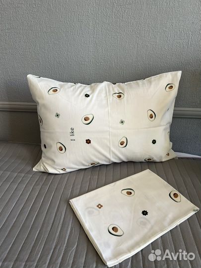 Наволочки из сатина авокадо 50/70