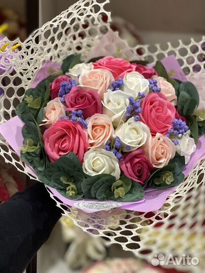 Цветы розы букет сердце день рождения любимой