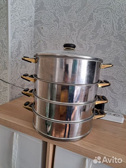 Мантоварка из нержавеющей стали 4 яруса