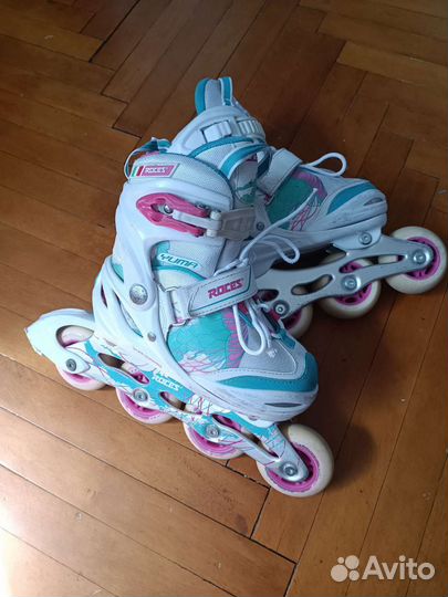 Детские ролики (р.30-35) и защита (р.S)