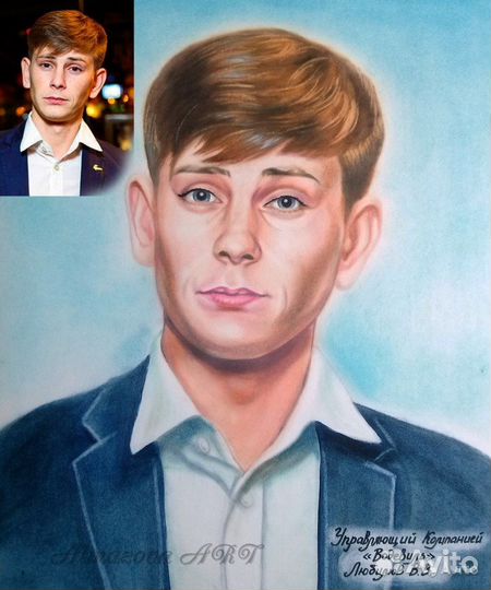 Портрет шарж по фото, барельеф и роспись стен