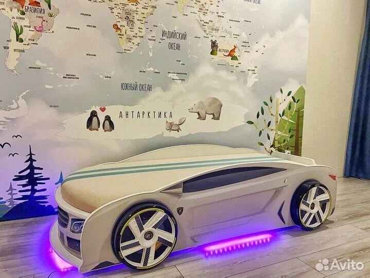 Кровать машинка детская