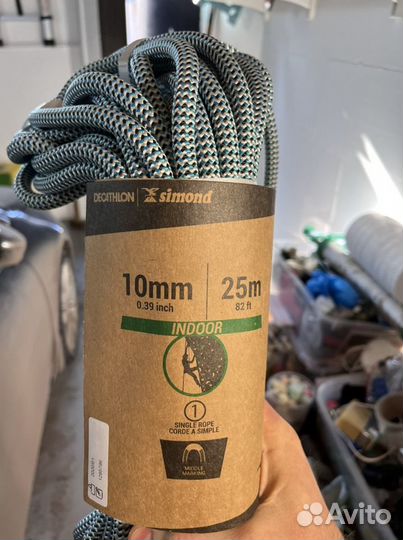 Веревка для скалолазания indoor 10 мм X 25 М simon