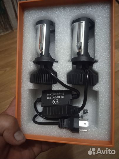 Светодиодные лампы h4 с линзой