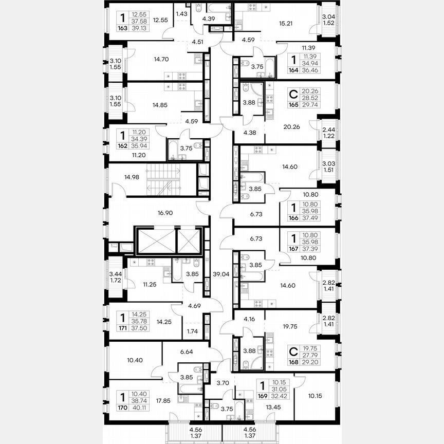 1-к. квартира, 32,4 м², 3/15 эт.
