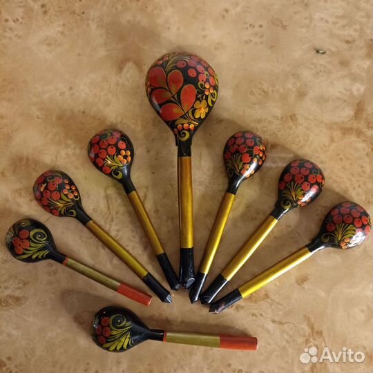 Деревянные ложки хохлома