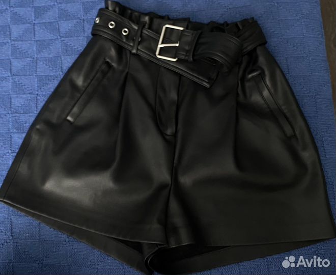 Шорты женские кожаные
