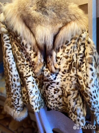 Полушубок из кролика зимний