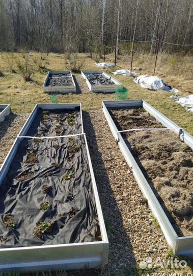 Грядка темно-зеленая 1м х 6м х 22см