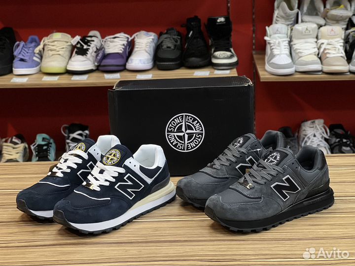 Кроссовки New Balance 574 & Stone Island