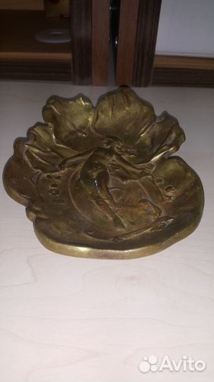 Пепельница бронза-латунь