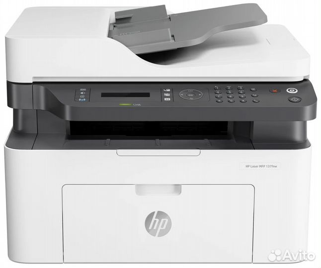 Мфу лазерное HP Laser 137fnw черно-белый принтер