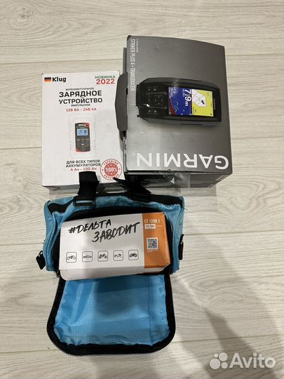 Эхолот Garmin striker plus 4 + акб + зарядка
