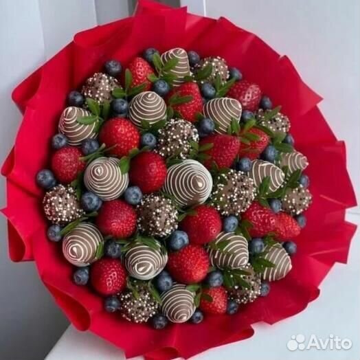 Букет клубники в шоколаде