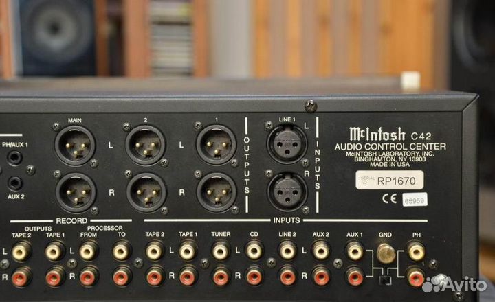 Mcintosh mc300 + c42 усилитель двухблочный