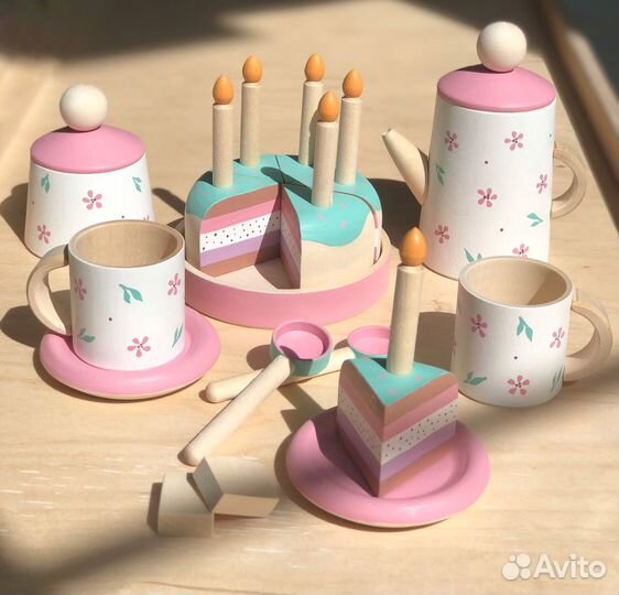 Деревянная детская посуда