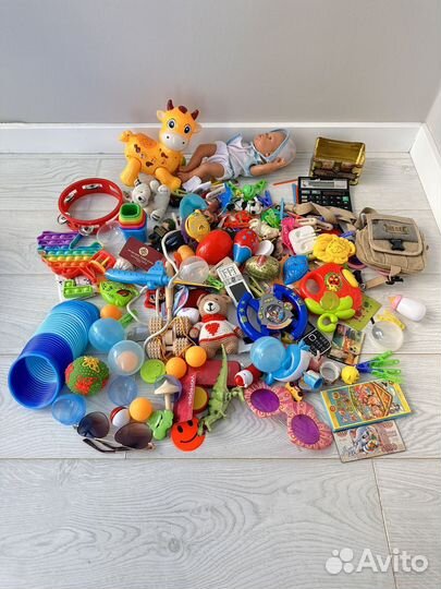 Игрушки пакетом,кукла,погремушки