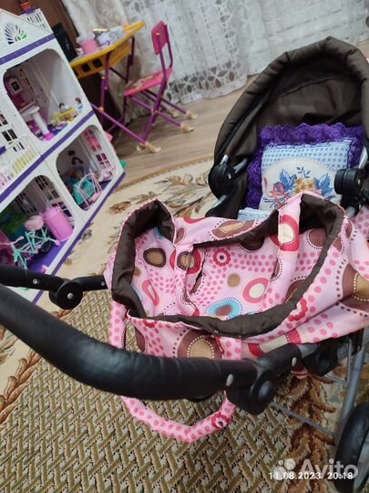 Коляска для кукол с переноской