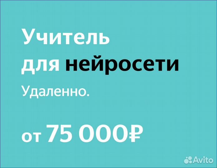 Учитель для искусственного интеллекта