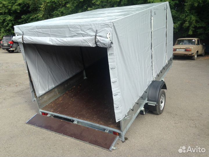 Прицеп легковой 3400х1900х290 для2х-снегоходов