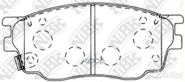 Колодки торм.пер. PN5483 NiBK