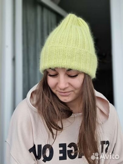 Шапка пух норки пушистая