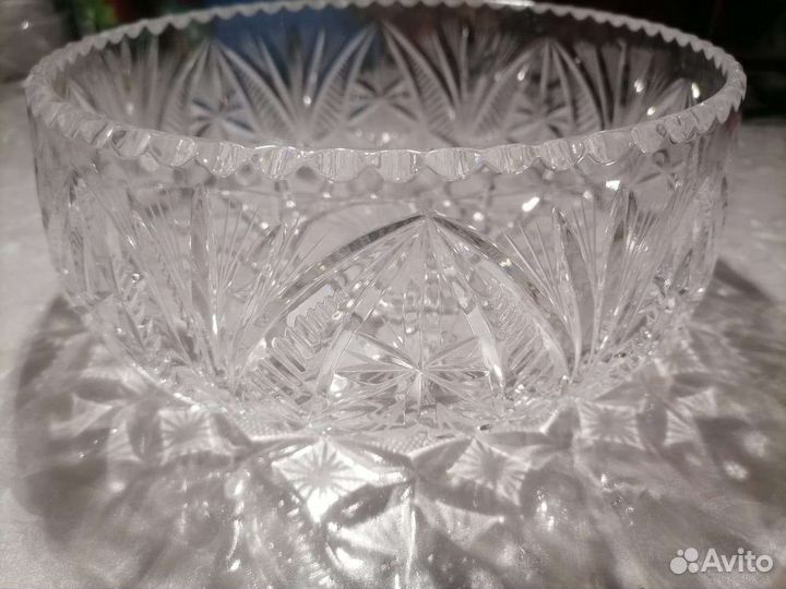 Хрустальная салатница СССР