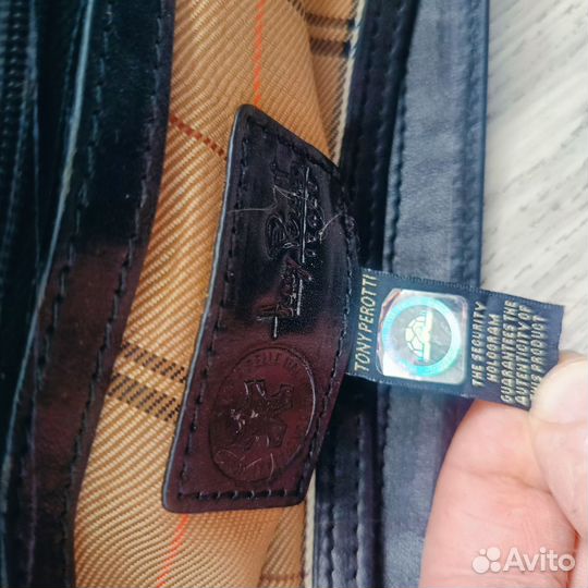 Мужской кожаный портфель италия