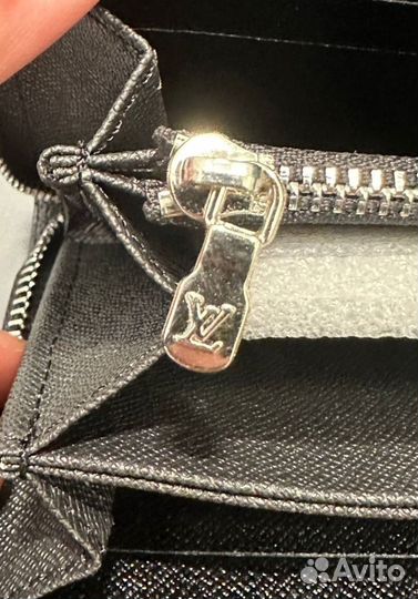 Портмоне Louis Vuitton Черное Люкс