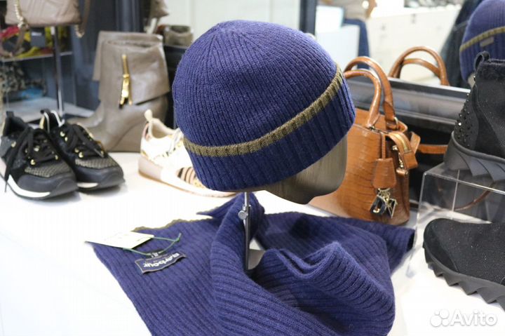 Шапка + шарф Barbour Англия оригинал.Комплект