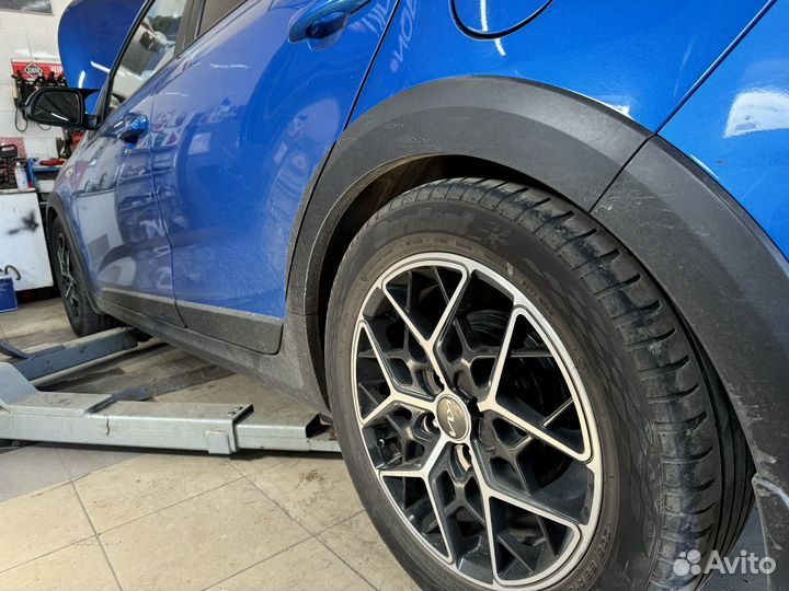 Пружины с занижением -30 на киа рио 4(х-лайн)