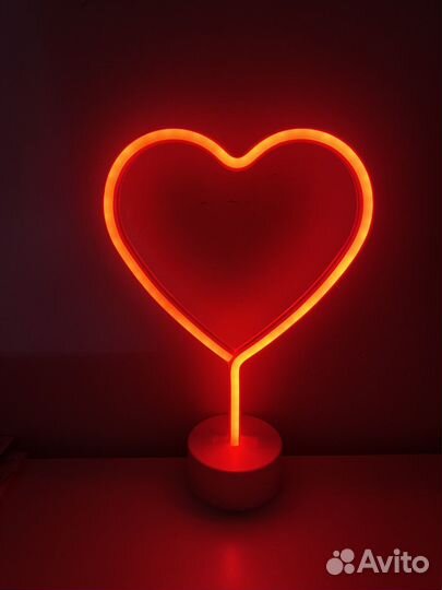 Светодиодный светильник фламинго. Сердце. Ночник