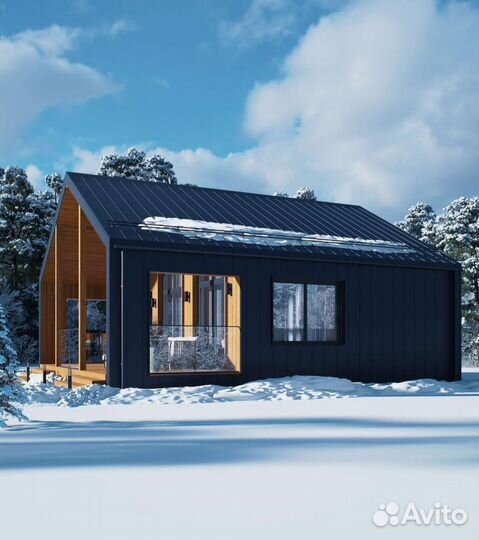 Каркасный Дом Барнхаус под ключ