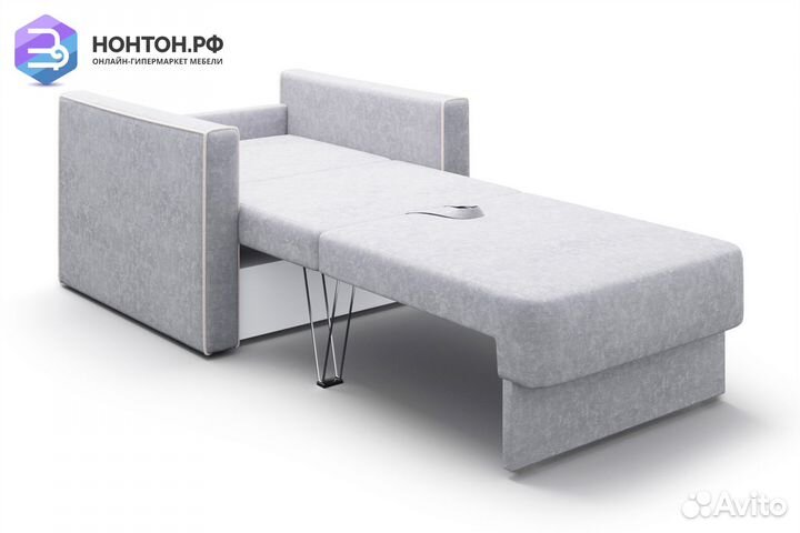 Кресло еврокнижка Леон серое