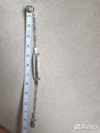 Серебряный детский браслет новый