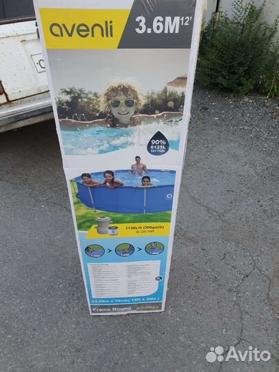 Каркасный бассейн 366 на 76