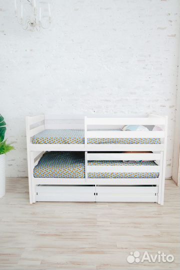 Кроватка матрешка эко для малыша из натурального д