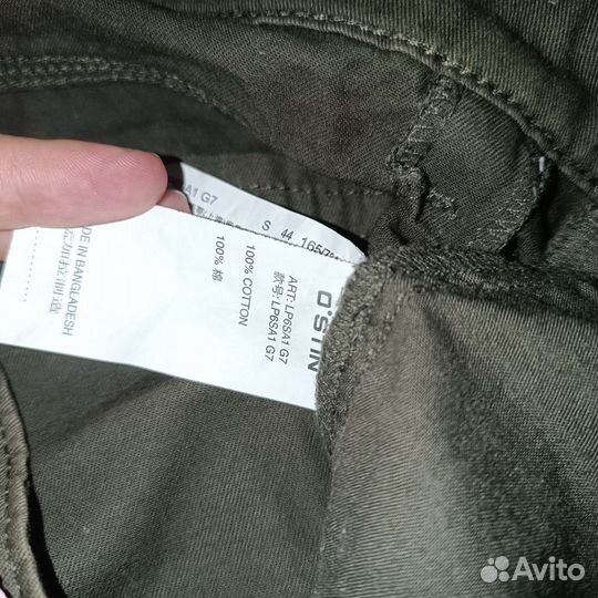 Шорты темно-зеленые с поясом