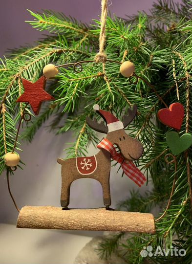 Елочные игрушки в экостиле