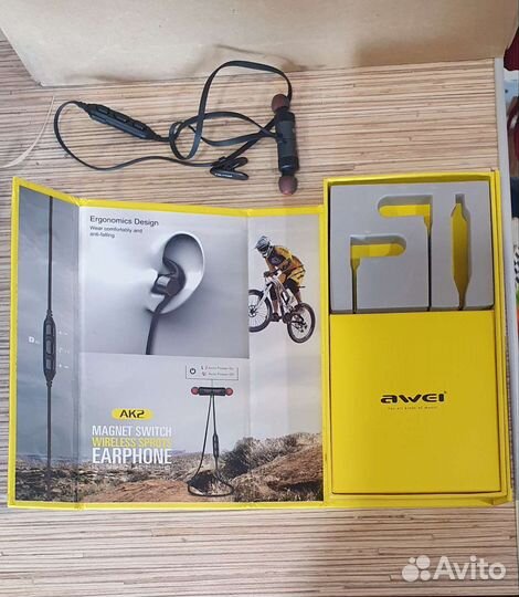 Беспроводные магнитные наушники awei AK2