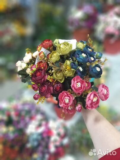 Букет декоративных цветов
