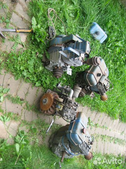 Культиватор крот и 4 двигателя мотоблока и прицеп