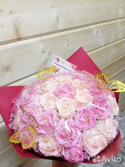 Цветы из мыла,ручной работы.А наличии и на заказ