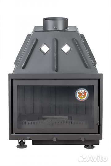 Камин Экокамин Альфа 700-150 B черный шамот