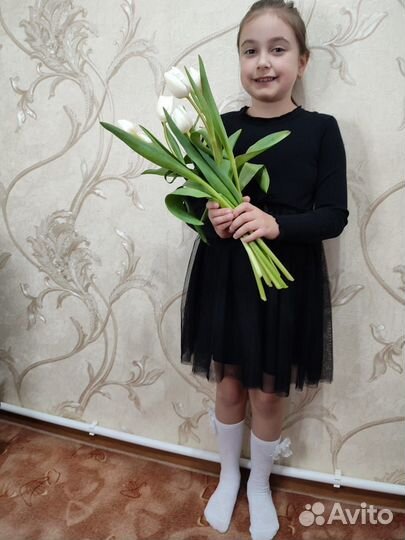 Платье чёрное, размер 134, Вэнсдэй