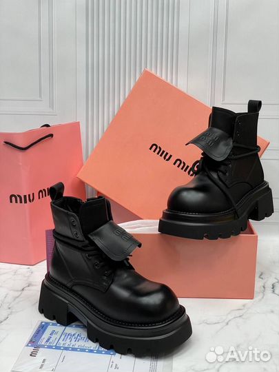 Ботинки зимние женские miu miu