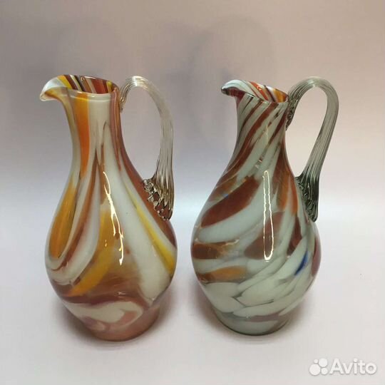 Вазы и Кувшины из гутного стекла СССР