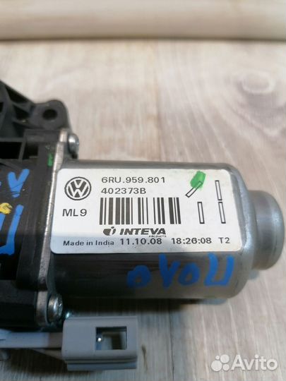 Мотор стеклоподъемника Моторчик Volkswagen polo 5