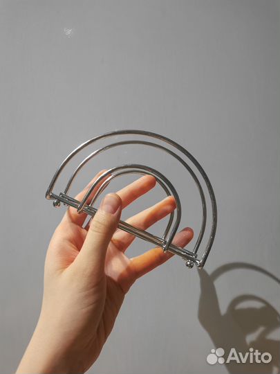 Салфетница минимализм нержавеющая сталь серебро