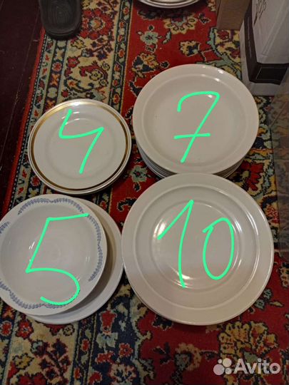 Тарелки СССР разные